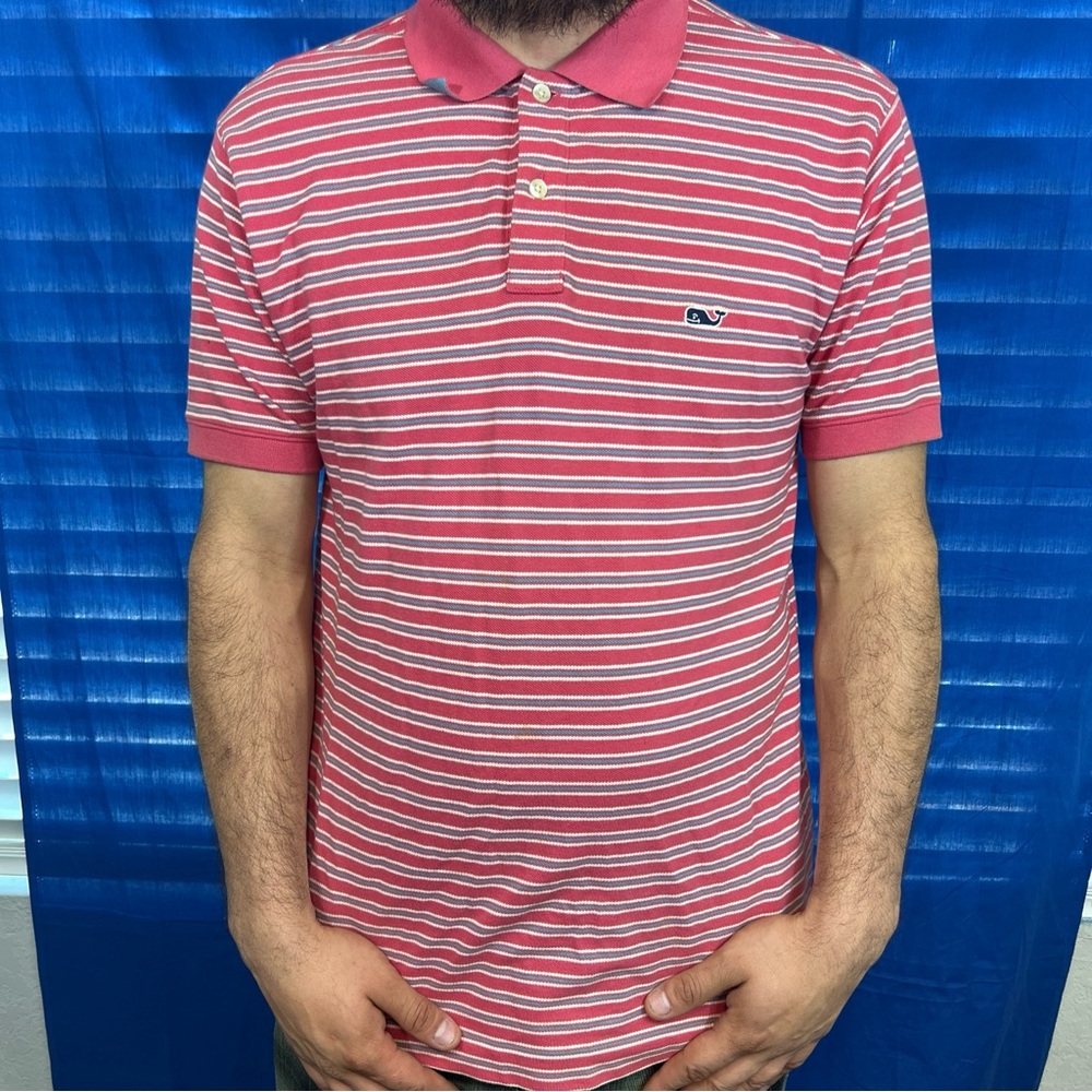 Vinyard Vines by Shep & Ian Men's SMALL Polo Shirt Pink RN 2318245